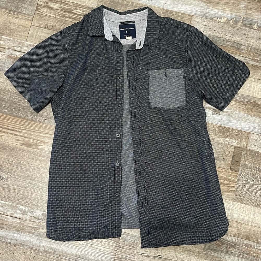 Modern Amusement Button up Short Sleeve Shirt